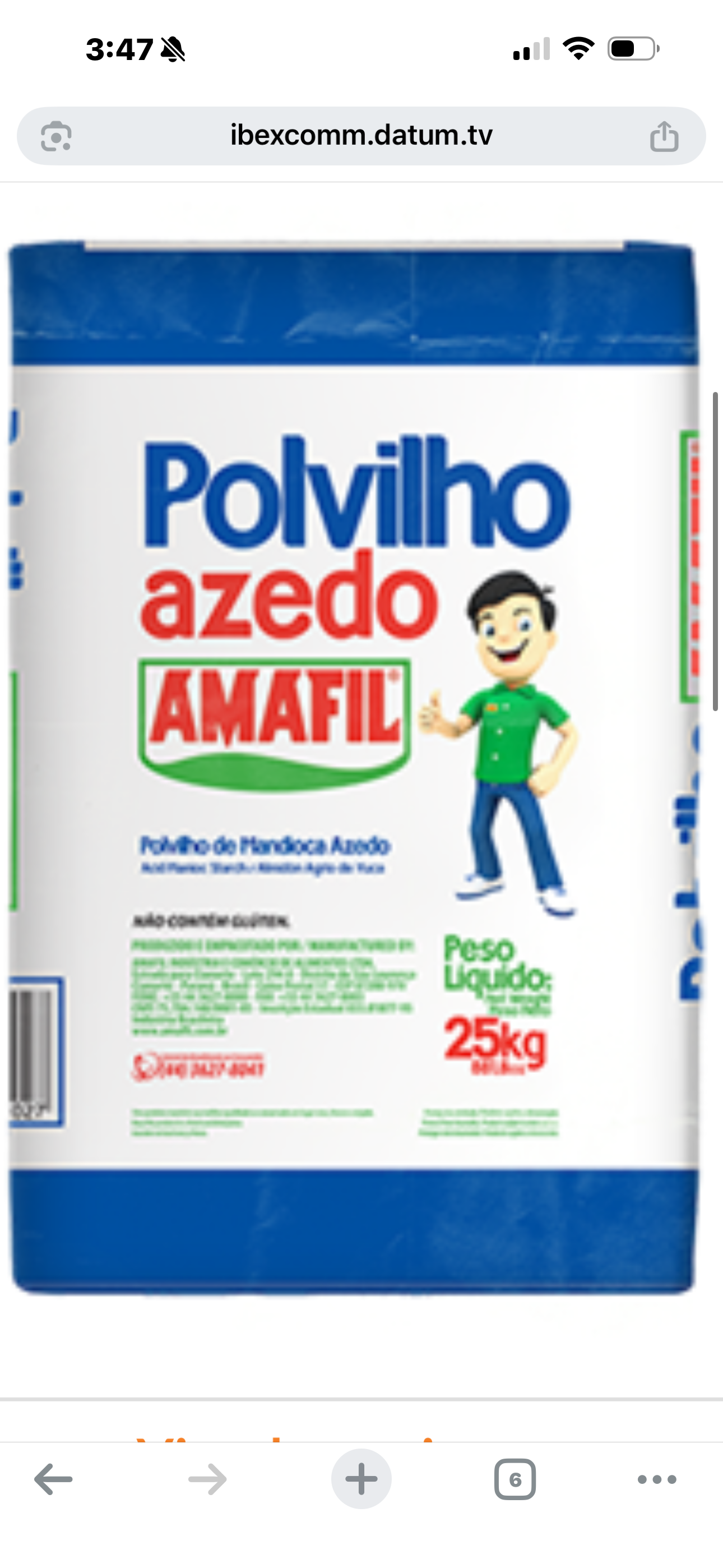 Polvilho Azedo 25Kg ( Pre Order Only)