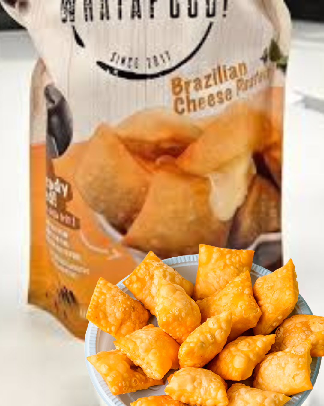 Mini pastel de queijo- Frito e Congelado.