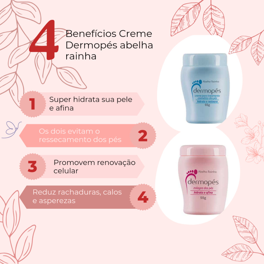 Dermopés Creme Para Tratamento Cosmético Dos Pés(Kit c/2)