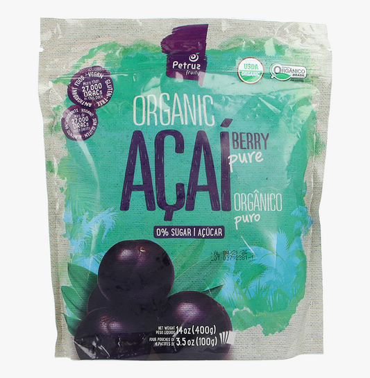 Polpa de Açaí Orgânica - Organic Acai Puree-400G