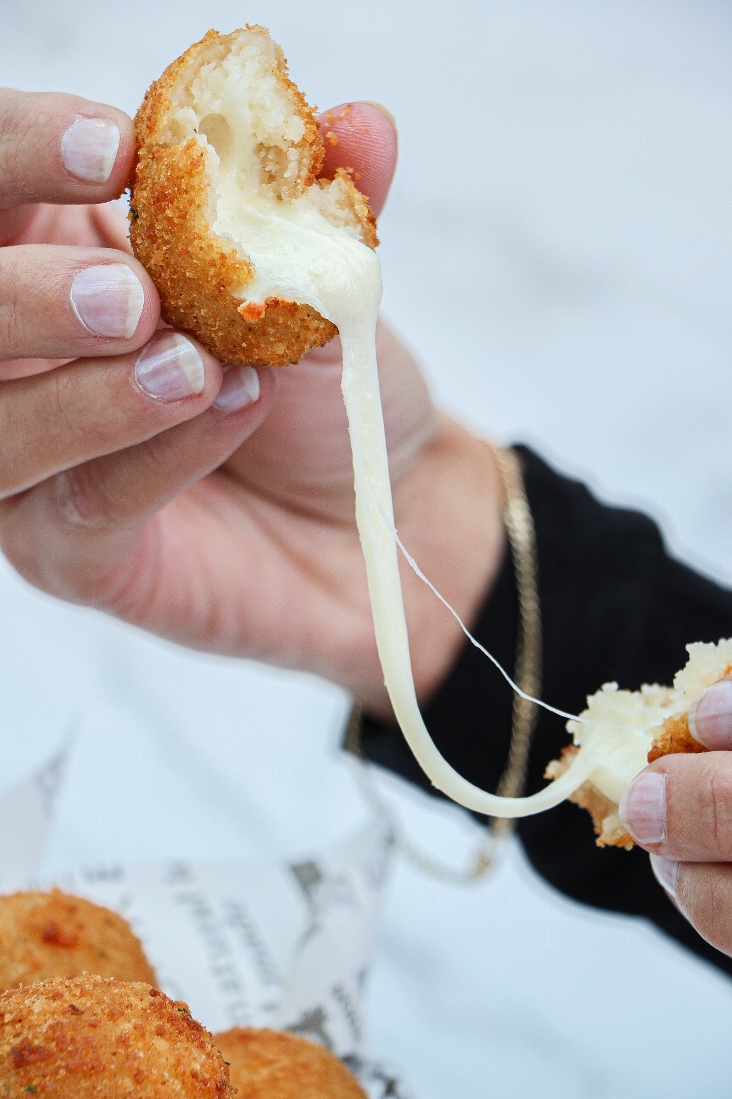 Coxinha, bolinha de Queijo e Croquete de carne - Casa Manioca