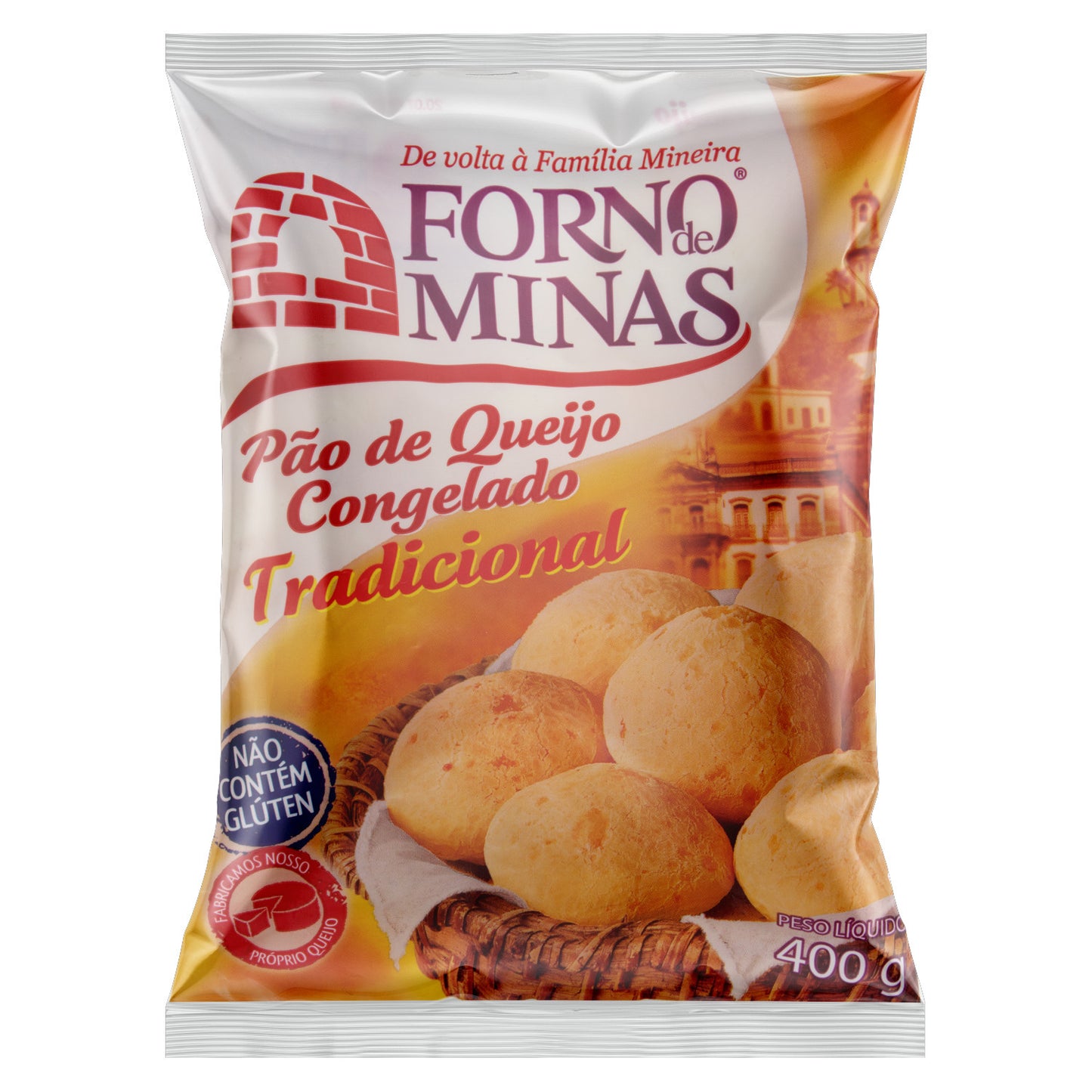 Pao de Queijo Tradicional - Frozen Cheese Bread-(Forno de Minas)