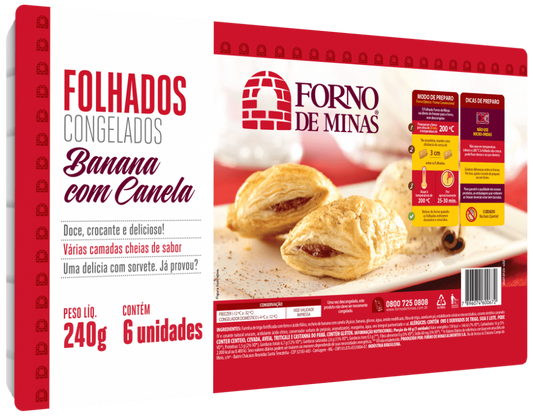 FOLHADO | BANANA COM CANELA