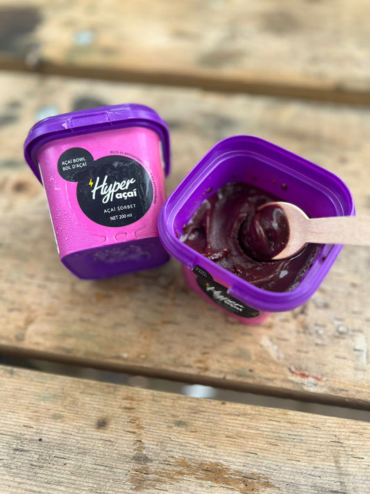 Açai Sorbet Orgânico c/ Guaraná - Hyper Açaí