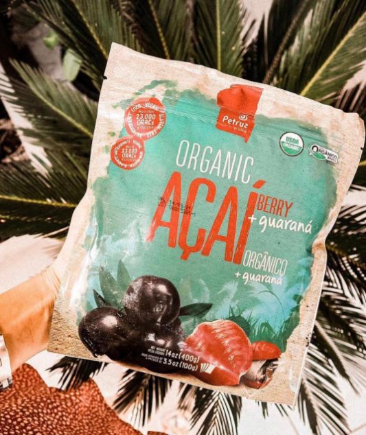 Polpa de Açai Orgânico com guarana (pure, organic) - Petruz - 400g