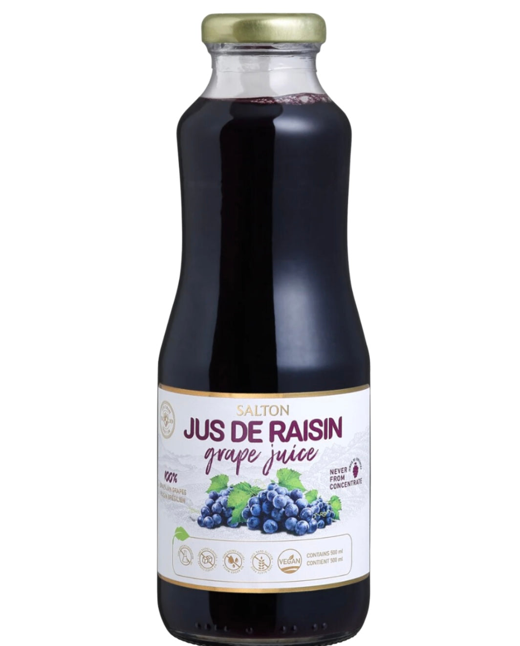 Suco de Uva Integral 1,5L - 100% Pure Grape Juice-Salton 1.5L