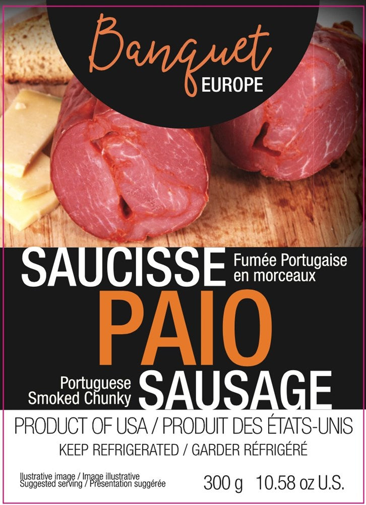 Linguica Paio - Smoked Paio Sausage-Banquet