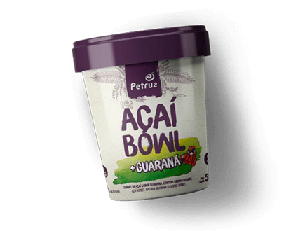 ACAI SORBET W/ GUARANA 500G - Petruz